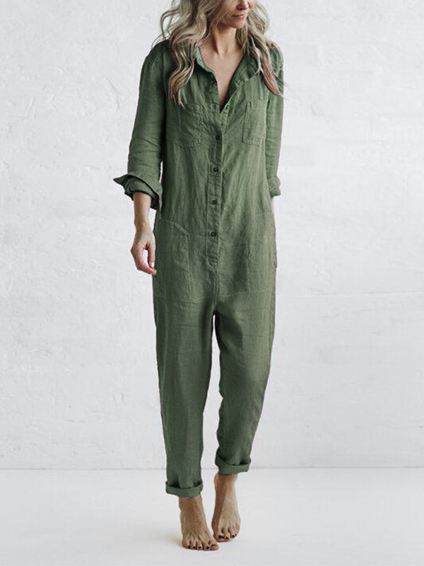 Annah - Jumpsuit with Long Sleeves