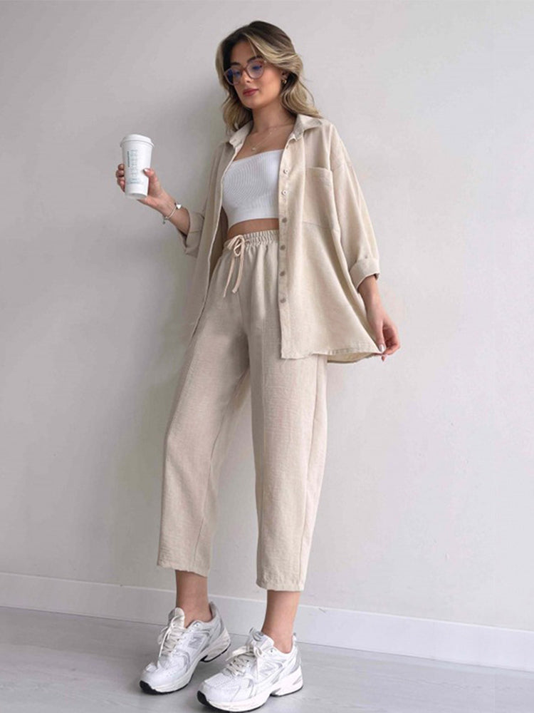 ALEXIS | LINEN TWO PIECE SET