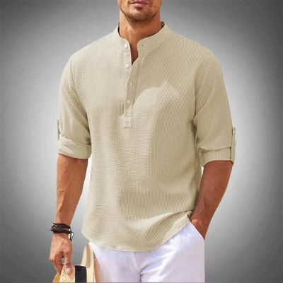 Henry-Men's Collarless Tunic Shirt