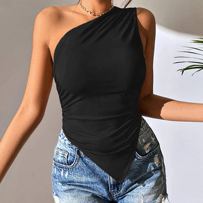 Casual Solid Color Comfort Sleeveless Tops