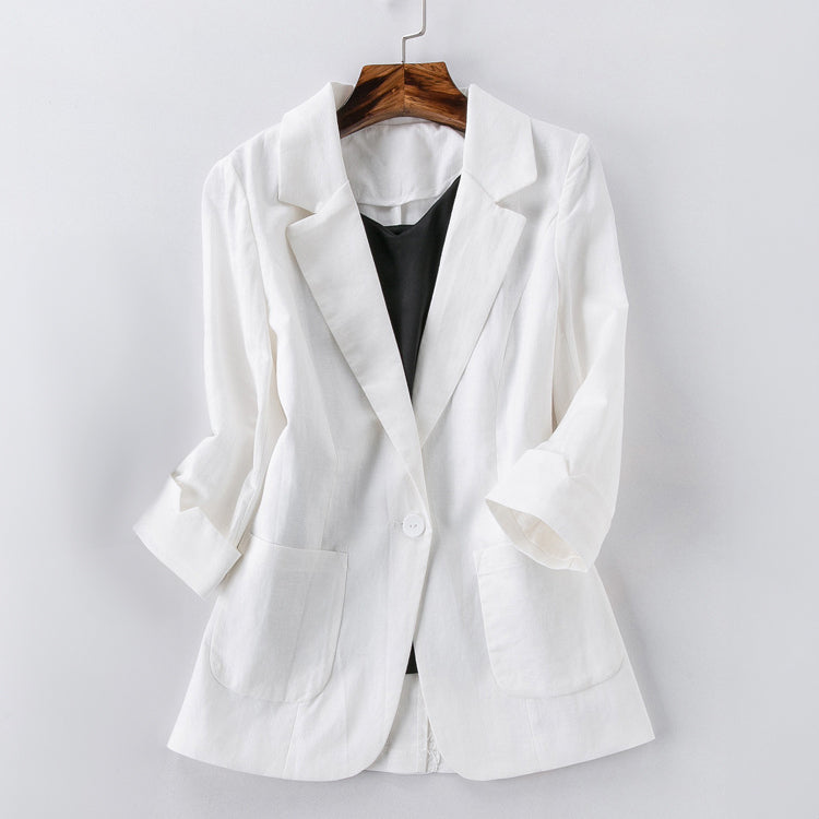 Amelie Fleur Madison Linen Blazer