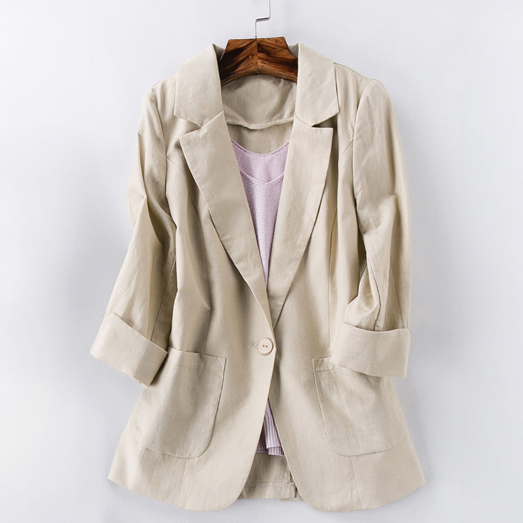 Amelie Fleur Madison Linen Blazer