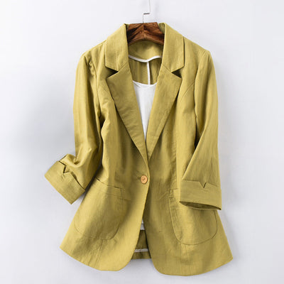 Amelie Fleur Madison Linen Blazer