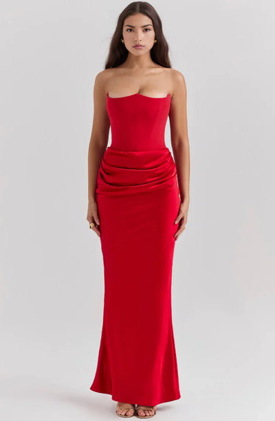 Mayla - Strapless Elegant Maxi Dress