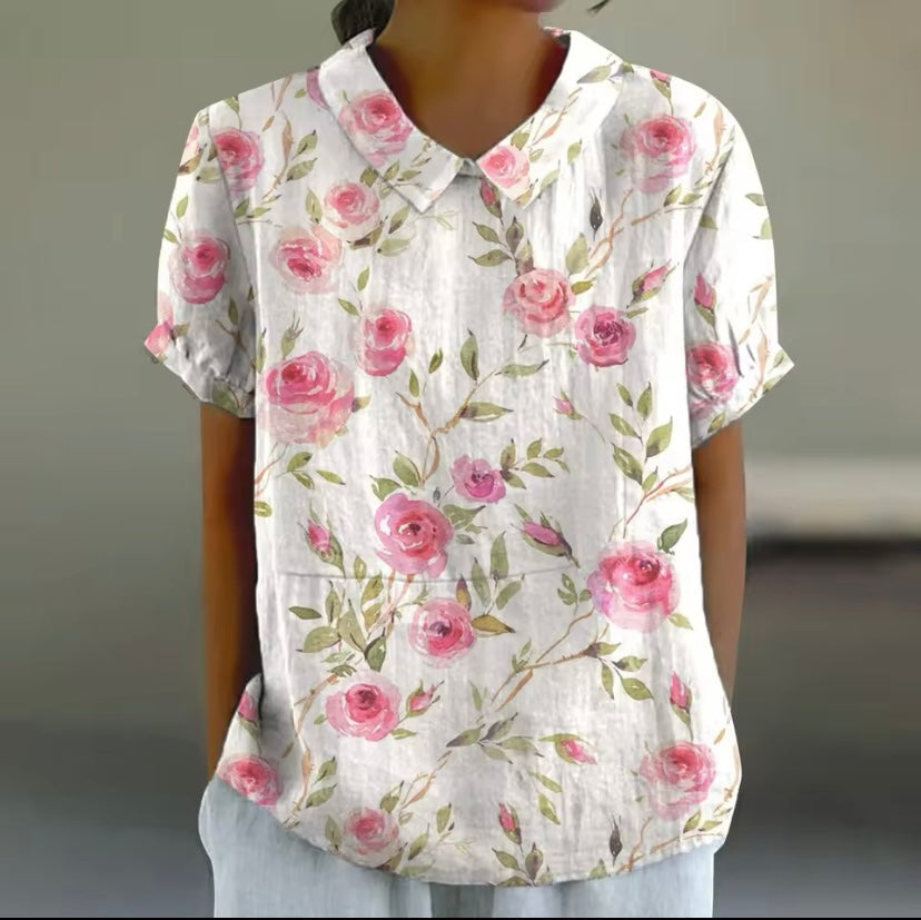 Marina™ | Floral Elegant Blouse