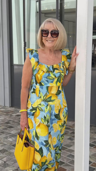 Sophia | Lemon Print Tunic Dress