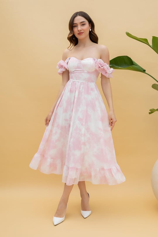 Eva | Floral Pink Dress