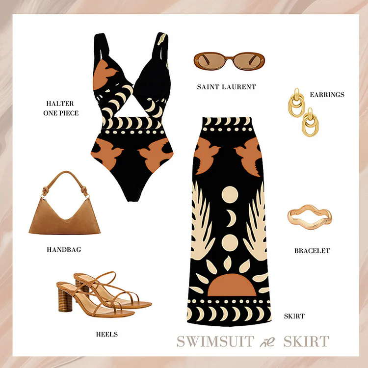 Chic Retro Totem Series Swimsuit