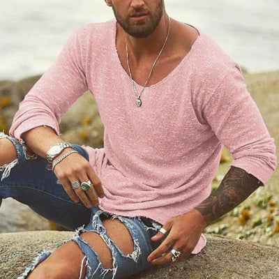 Men's Loose Casual Long Sleeve T-Shirt