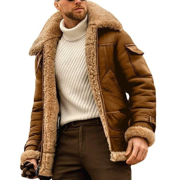 Men's Winter Lapel Thick Jacket